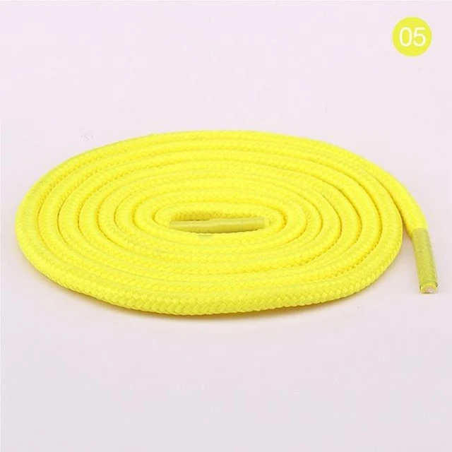 100cm/150cm Long of Round Shoelaces Shoe Strings Shoe Laces Cord Ropes for Boots Sneakers Unisex Rope Multi Color Waxed 05