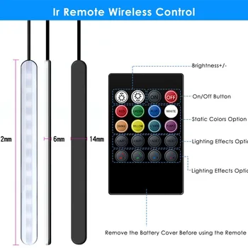 

Interior Atmosphere Lights 48 LED W/ Remote Control DC12V Wide Angle Lamp