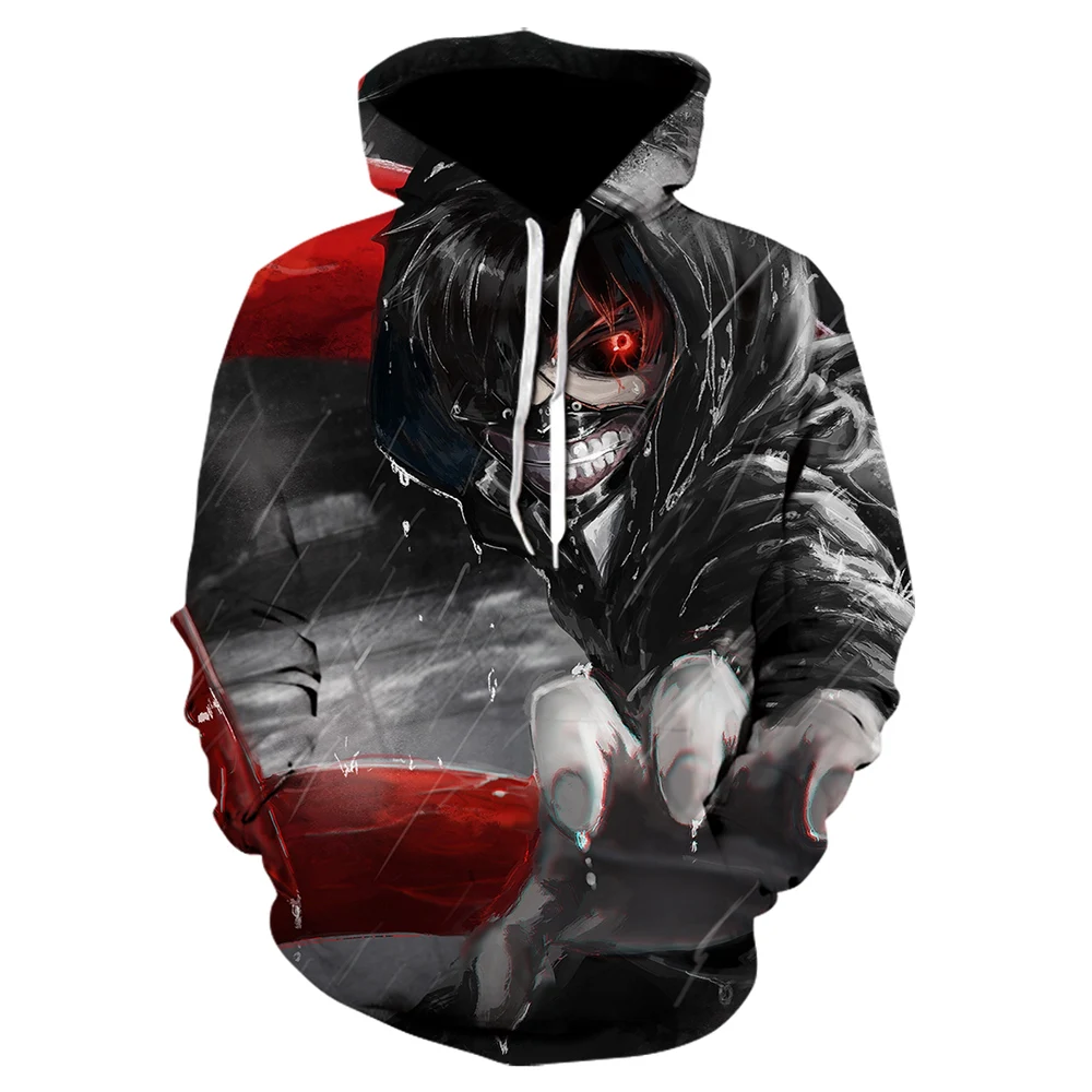  Tokyo Ghoul 3D Hoodies Sweatshirts Men/women Anime Kaneki Ken 3D Print japanese hoodie Dunne Herfst