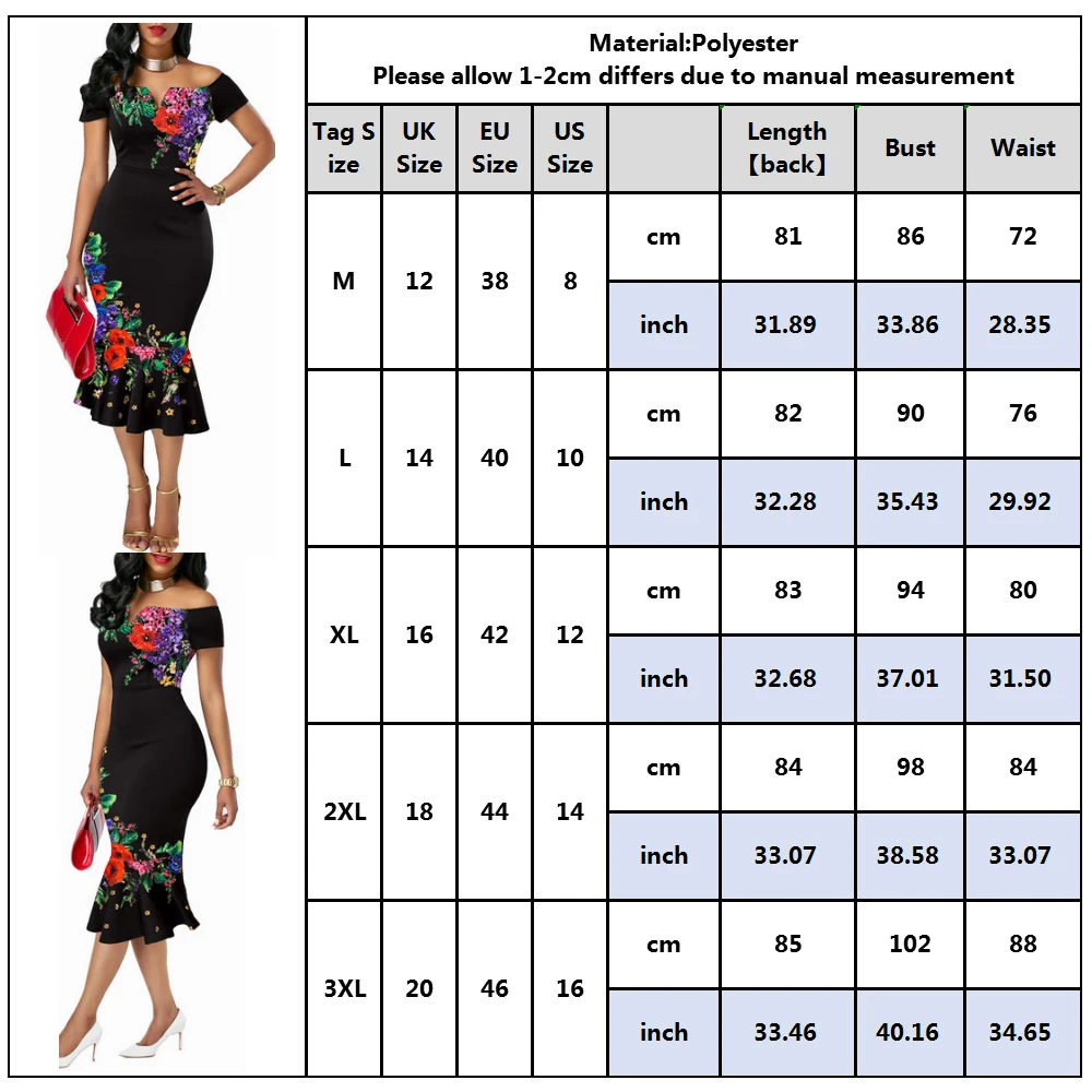 Vintage 80s Vestidos Women Floral Print Black Dresses Slash Neck Bustier Dress Elegant Party Press Sexy Evening Vestido