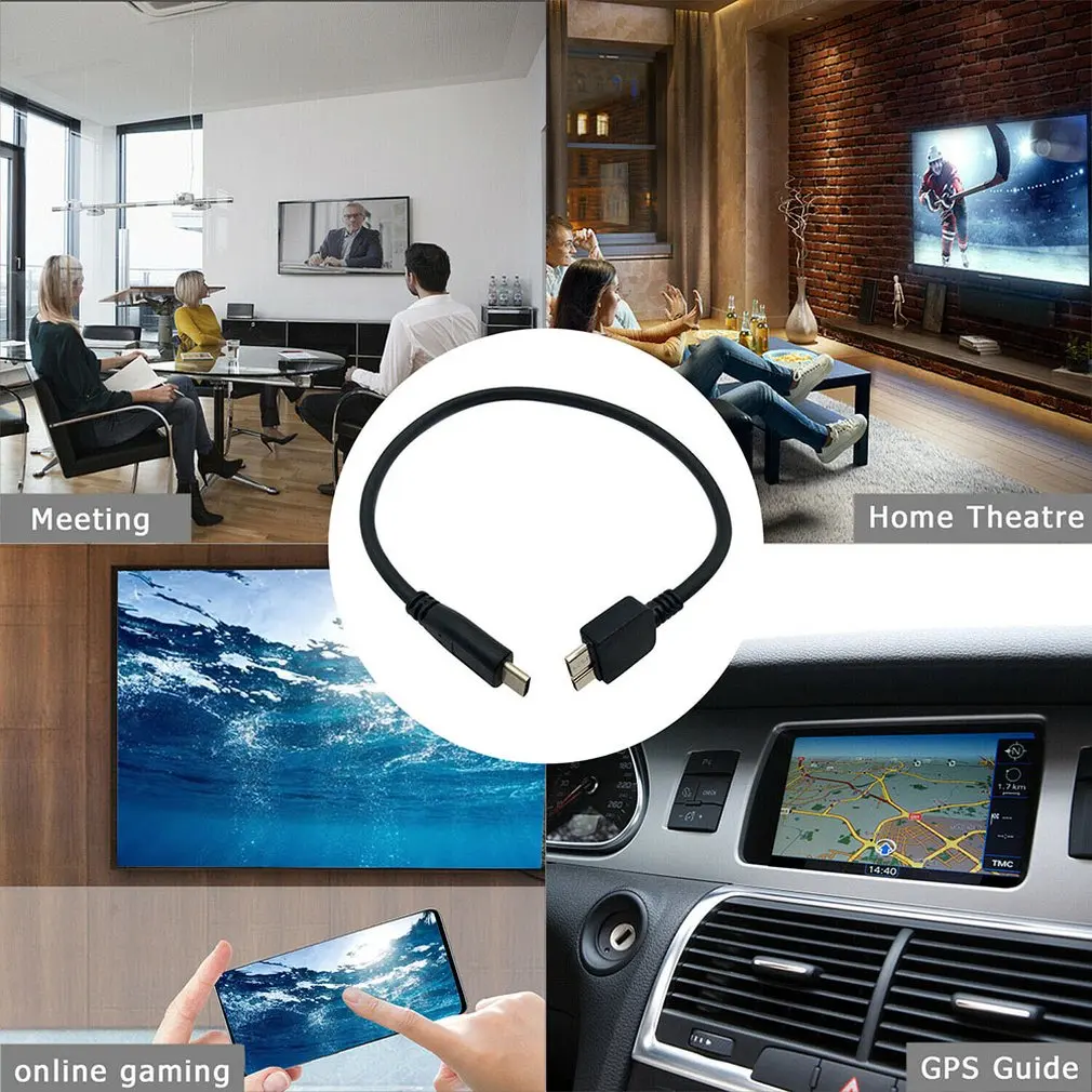 USB-C к Micro-USB 3,0 type C к Micro-B(Micro-USB) кабель в черном 25c9H8 Mini Usb type-c разъем
