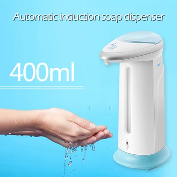 

400ml Touchless Automatic Soap Liquid Dispenser Smart Infrared Sensor Hand Washing Pump Container for Kitchen Bathroom