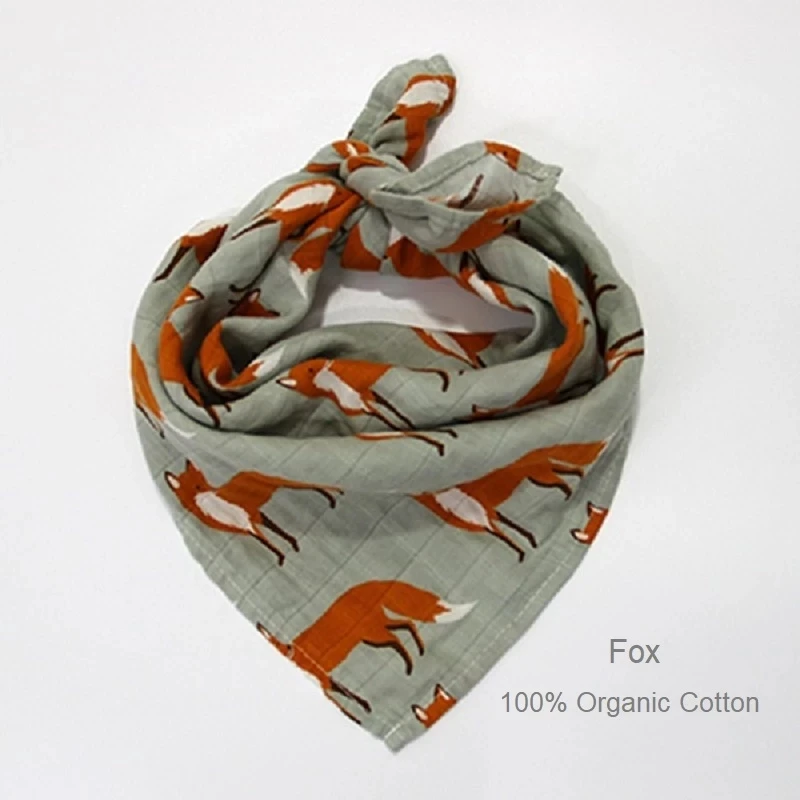 Organic Cotton/Bamboo Cotton Muslin Swaddles Wrap Burpy Towel Scarf Bibs Muslin Baby Blankets Newborn Diaper Pielucha 60*60cm 6