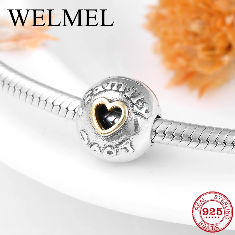 

2018 fashion 925 Sterling Silver round shape hollow Family clips Lock beads Fit Original Pandora Charm Bracelet Jewelry making