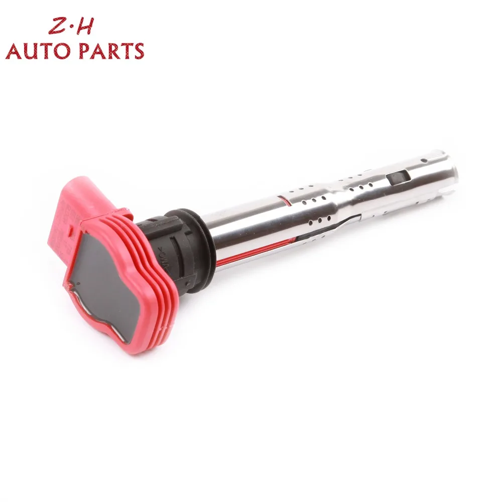 Новые 8 шт. красные катушки зажигания UF-529 для Porsche Cayenne VW Volkswagen Touareg Audi A4 A5 A6 Quattro Q5 3,0 3,2 V6 06E905115D