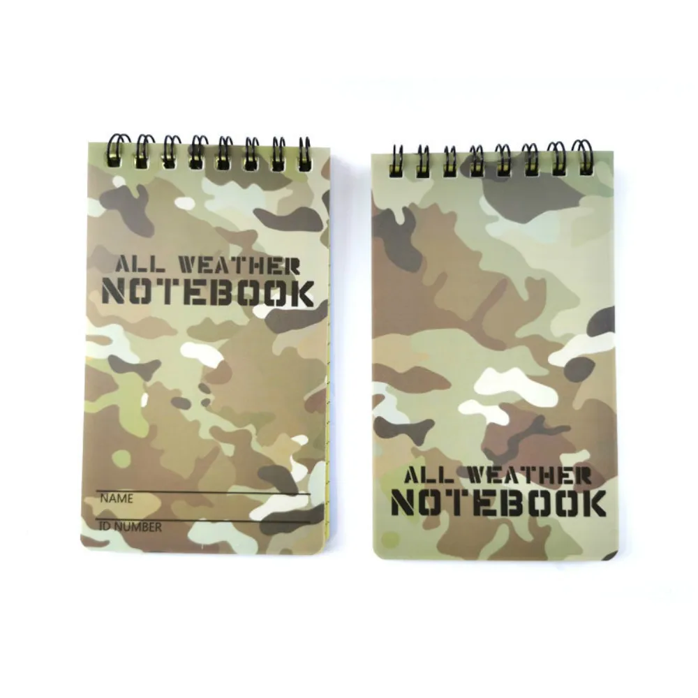 1 Pieces Camouflage Printing Note Book Paper Waterproof Writing Paper In Rain Tactical Note Book Notebook All Weather Outdoors