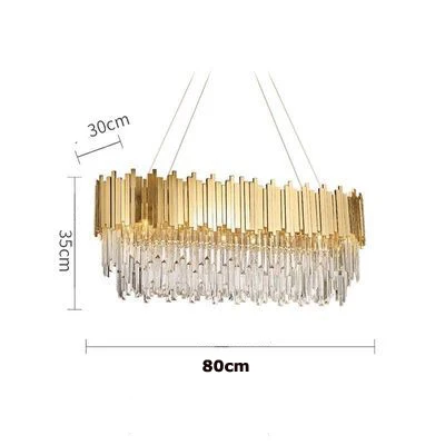 oval 80cm led 14 Постмодерн Железные Стеклянные Светодиодные Лампы.Светодиодные Светильники Люстры Подвесные.Светильники Подвесные Светильники.Светильник Подвесной Светильник.Освещение Для Столовой,Фойе и Спальни - Цвет корпуса: oval 80cm