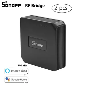 Image 1 - 2 adet Sonoff RF köprüsü WiFi 433MHz dönüştürücü Ewelink APP akıllı ev otomasyonu evrensel anahtarı akıllı Domotica Wi Fi uzaktan