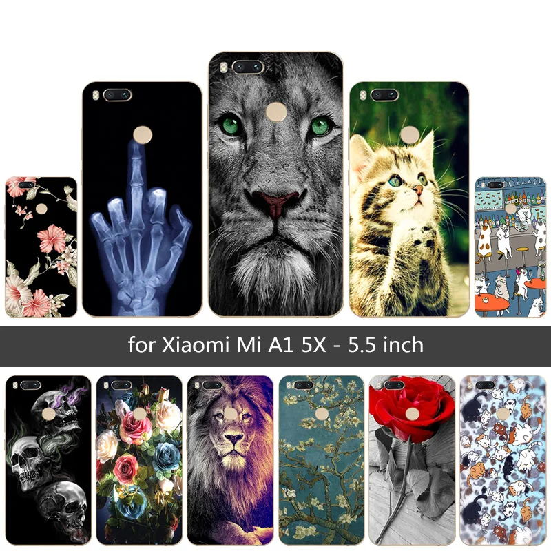 Мягкий силиконовый чехол для Xiaomi 4 4I Mi A1 Max2 Max 3 с принтом розы Redmi Pro S2 из ТПУ