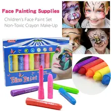 12 Colors Face Body Paint Makeup Face Color Crayons Kit Oil Painting Pigment For Art Theme Party Halloween Make Up Tool