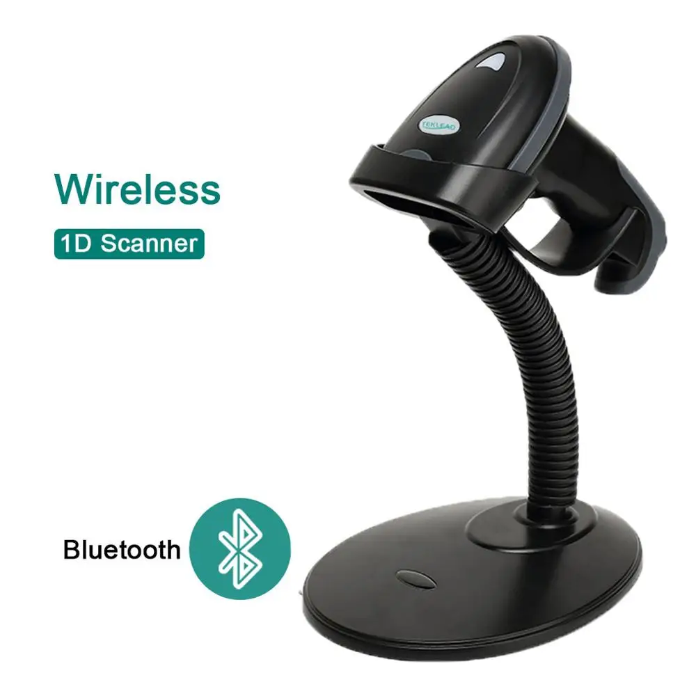 Bluetooth and stand TEKLEAD Bluetooth лазерный сканер штрих-кода с подставкой беспроводной 1D считыватель штрих-кода для Android ios планшет iPad смартфон - Цвет: Bluetooth and stand