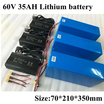 

60v 35Ah Li-ion Battery Pack 100A BMS 5400w 3600w 3000w Dualtron Ultra Electric Scooter Bike Motor Power RV EV + 5A Charge