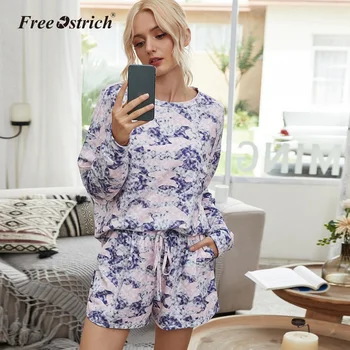

Free Ostrich Printed O neck slim elegent playsuits women Long Sleeve spring summer sexy Jumpsuits Short Rompers Overalls