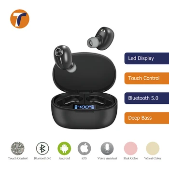 

3D Stereo Bluetooth Earphone TWS Earbuds Mini Hidden Trick AIR Dot Voice Assistant True Wireless Headset Black,white,Pink,Yellow