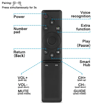 

Remote Control for Samsung 4K Voice Smart TV BN59-01244A BN59-01275A/01265A/01274A UA78KS9500W UA49KS/UA65KS/UA55KS7300J