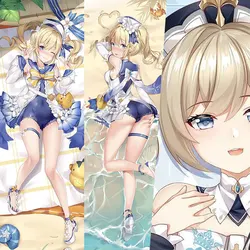 Swimsuit Barbara Dakimakura Cover Game Genshin Impact Hugging Body Pillow Case Anime Girl HD Printed Long Pillow Cases 2wt