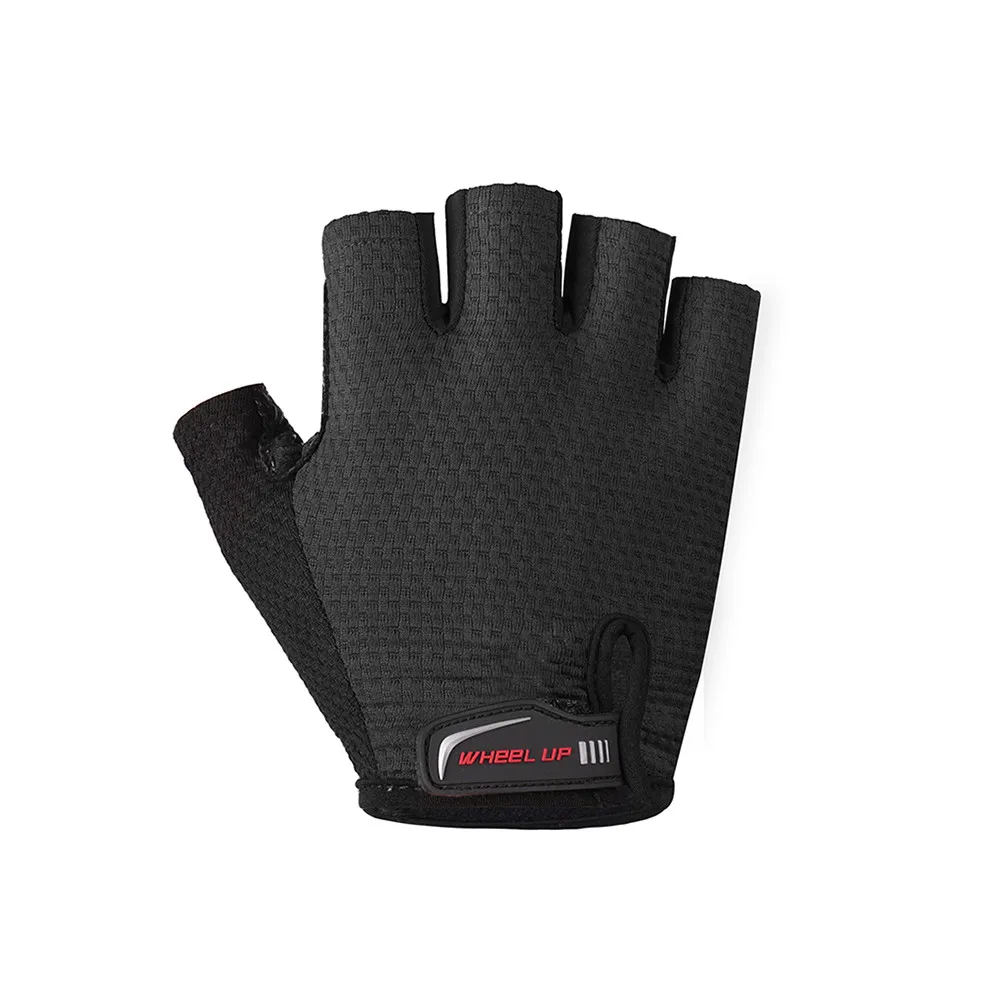 

1 Pair WHEEL UP Half Finger Cycling Gloves Anti-slip Anti-skid Soft Lycra Breathable Non-slip Breathable Gloves Bike Accessories