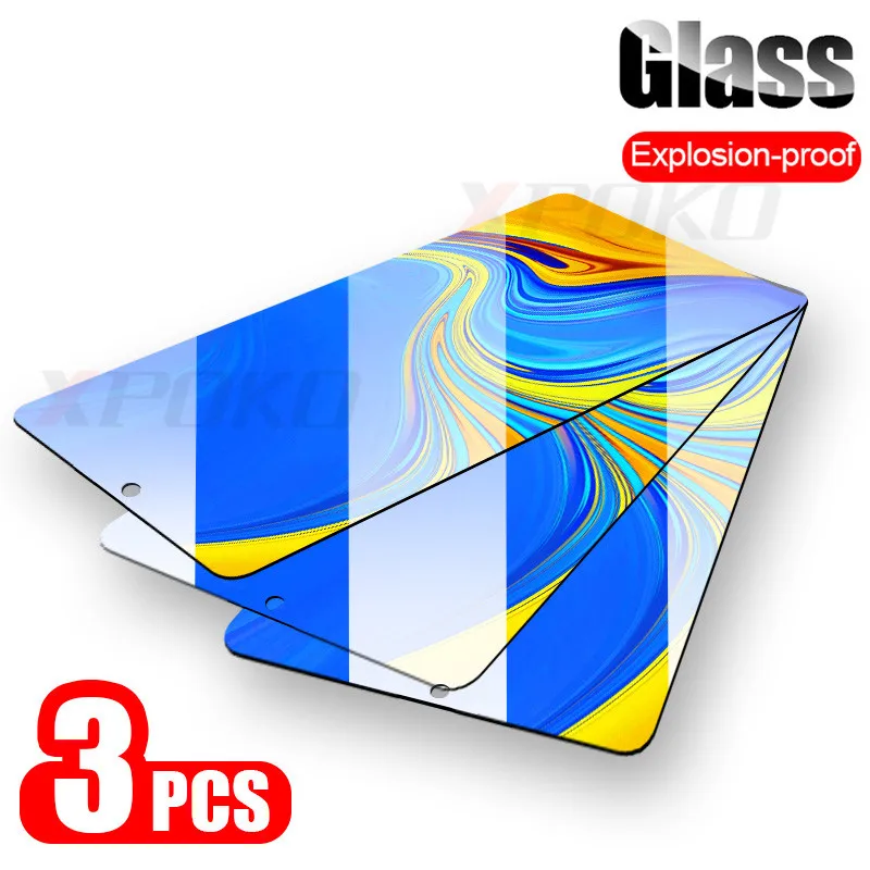 

3Pcs Full Cover Tempered Glass For Samsung Galaxy A9 A7 A8 A6 Plus 2018 Screen Protector For Samsung J4 J6 Plus 2018 Glass Film