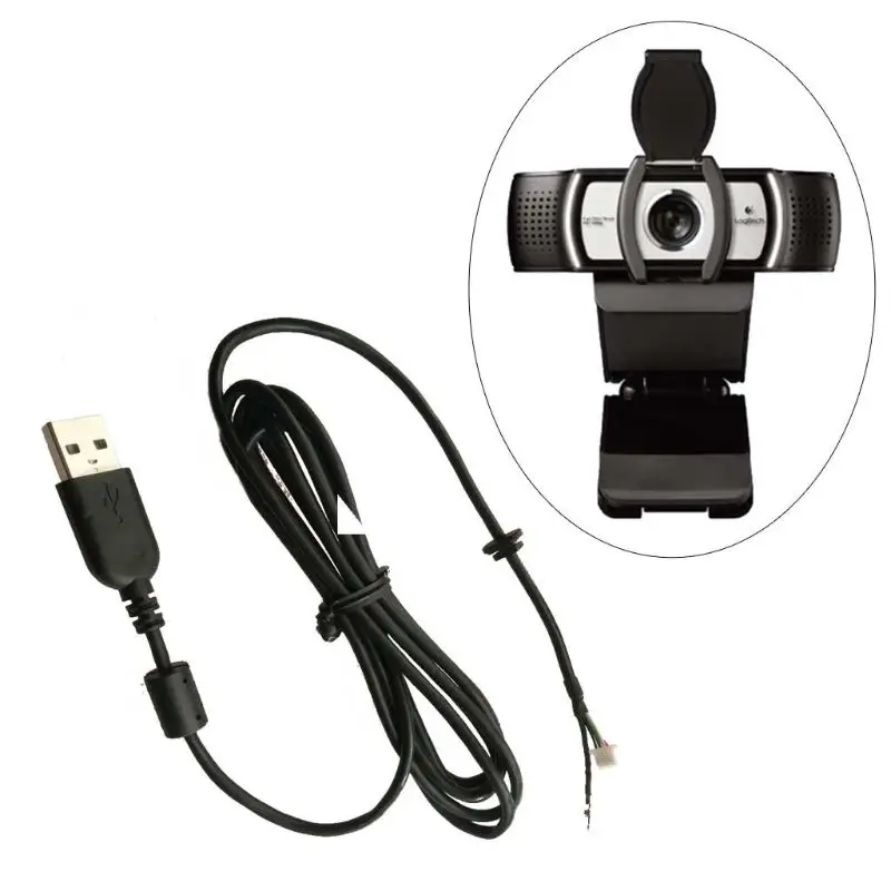 

OOTDTY USB repair Replace Camera Line Cable Webcam Wire for Logitech Webcam C920 C930e