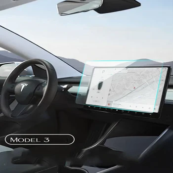 

Car Glass Protective Film Sticker for Tesal Model 3 Model Y 2017 2018 2019 2020 Navigation GPS Screen tempered film