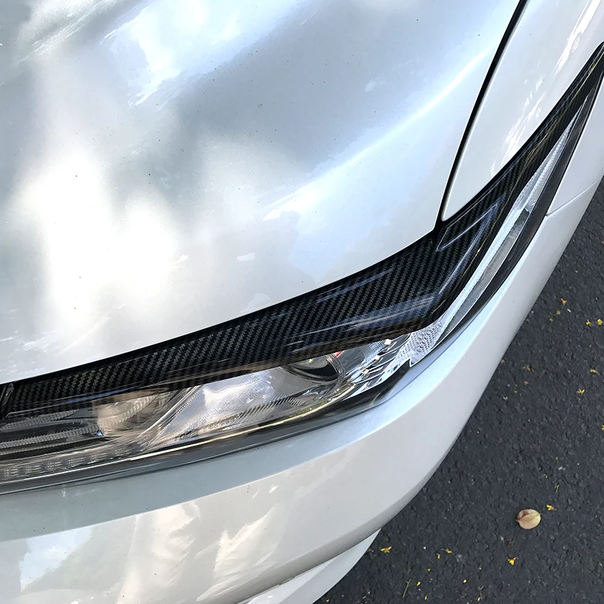 Автомобильные брови для головных фар наклейки на веки ABS Накладка для Toyota Camry+ аксессуары автомобильный Стайлинг