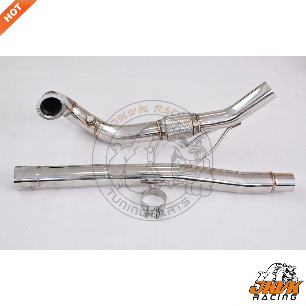 JKVK RACING 3 ''Catless Turbo из нержавеющей стали для S3 8V TT / MK7 R 2 0 T 2014 +|Выхлопной