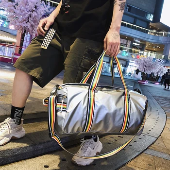 

Travel bag men's fashion large capacity out luggage bag fitness bag wet and dry separation swimming bag sports training bag