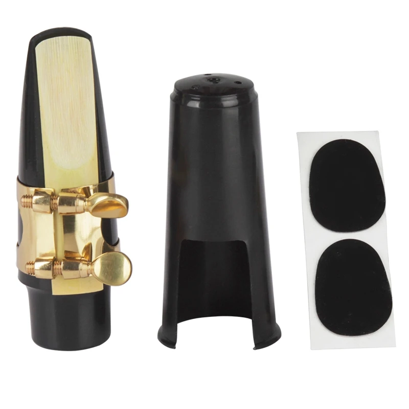 6 шт мундштук для саксофона пластик с крышкой металлическая пряжка Рид накладки для мундштука подушки