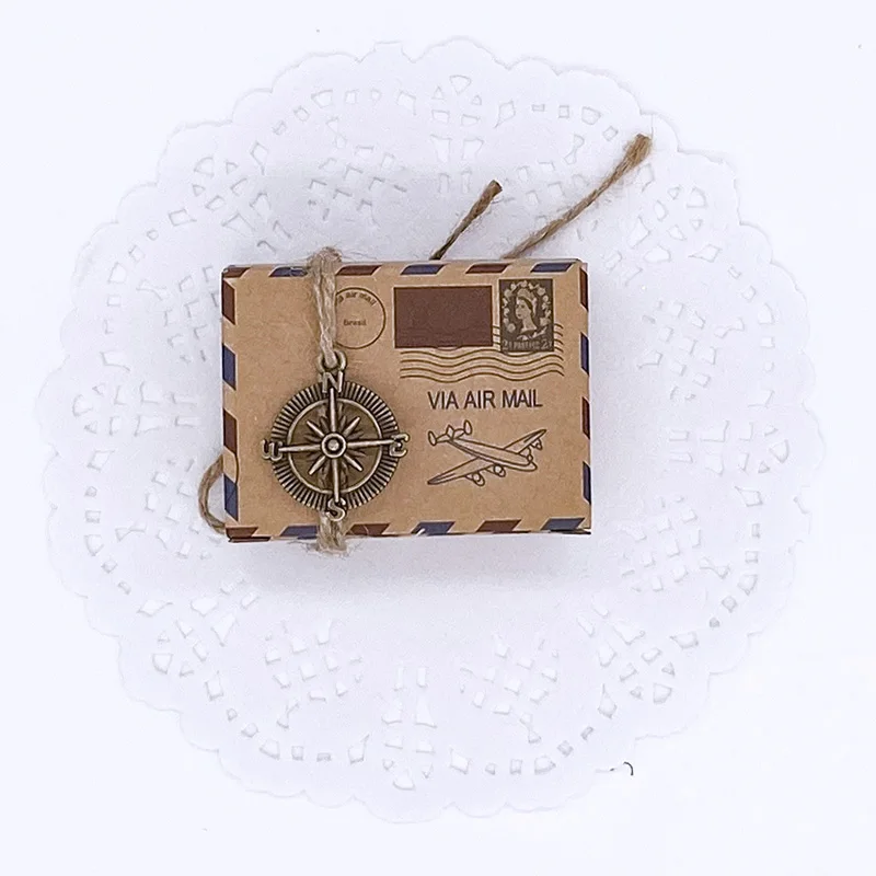 With compass