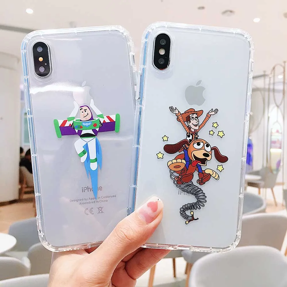 

Cartoon Toy Story transparent soft tpu phone case for iphone 11promax 6 6s 7 8plus cover for iphonexr x xs max