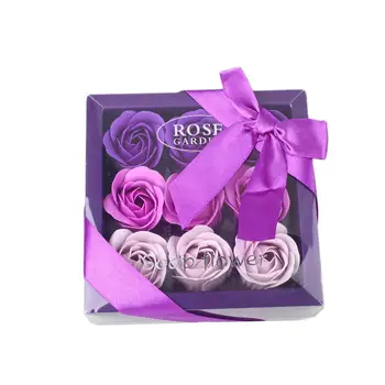 

9 Pcs 4 Color Soap Floral Gift Artificial Rose Emulational Colorful Valentine'S Day Ornament Festival Party Flower Petal