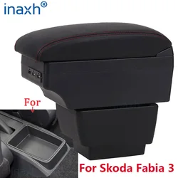 Para skoda fabia 3 braço para skoda fabia iii combi caixa de apoio de braço do carro peças retrofit caixa de armazenamento carro accessorie 2015 2020