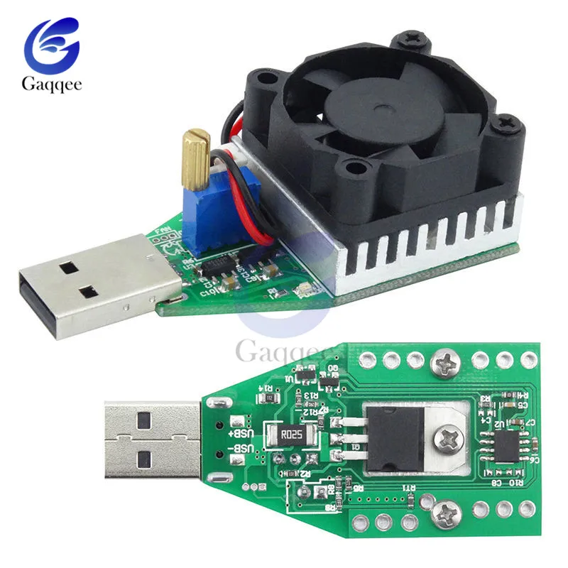 

15W DC 3.7-13V Industrial Electronic Load Resistor USB Discharge Battery Tester with Fan Adjustable Current Module