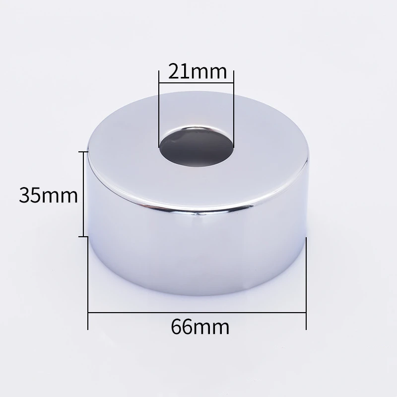 1PC Faucet Decorative Cover 304 Stainless Steel Chrome G1/2' Wide and Thick Thickened Mixed Water Triangular Valve Faucet Cover