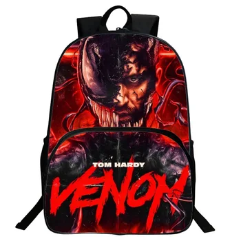 

Student School Shoulder Bag Superhero Venom Cosplay Backpack Cartoon Bookbag Teenage Laptop Travel Bags Gift