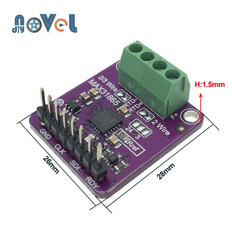 DC 3 V-5 V MAX31865 SPI PT100 для PT1000 компании "feilong" плата преобразователя регулятор температуры с термопарным Температура Сенсор усилитель детектор модуль для Arduino