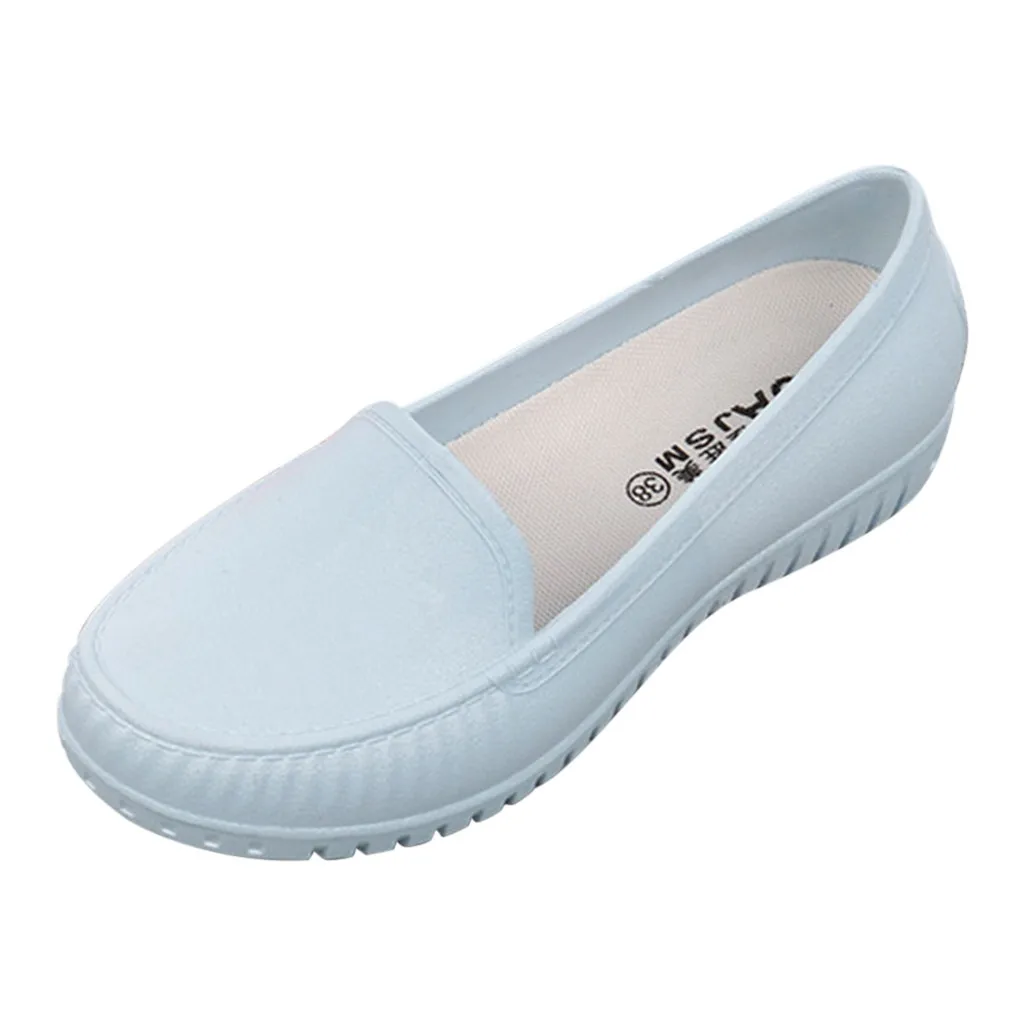 Women Flats Genuine Leather Shoes Women Shoes Lightweight Indoor Comfort Resistant Flat Slip On Nursing Shoes Woman soft A50