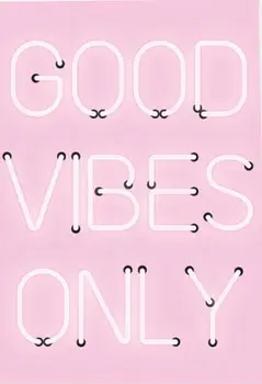 

Lot style Choose Good Vibes Only Quote Art print Silk poster Home Wall Decor
