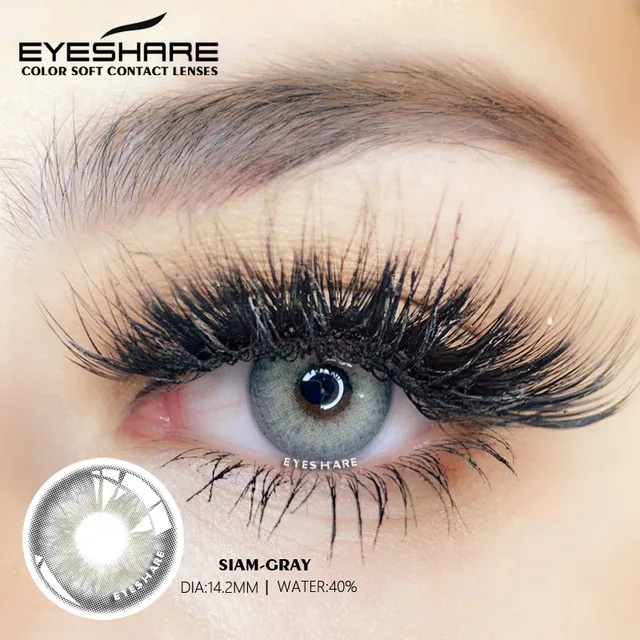 EYESHARE Natural Color Contact Lenses for Eyes SIAM Series Soft Contact Lens Beauty Contact Lenses Eye Cosmetic Color Lens Eyes 5