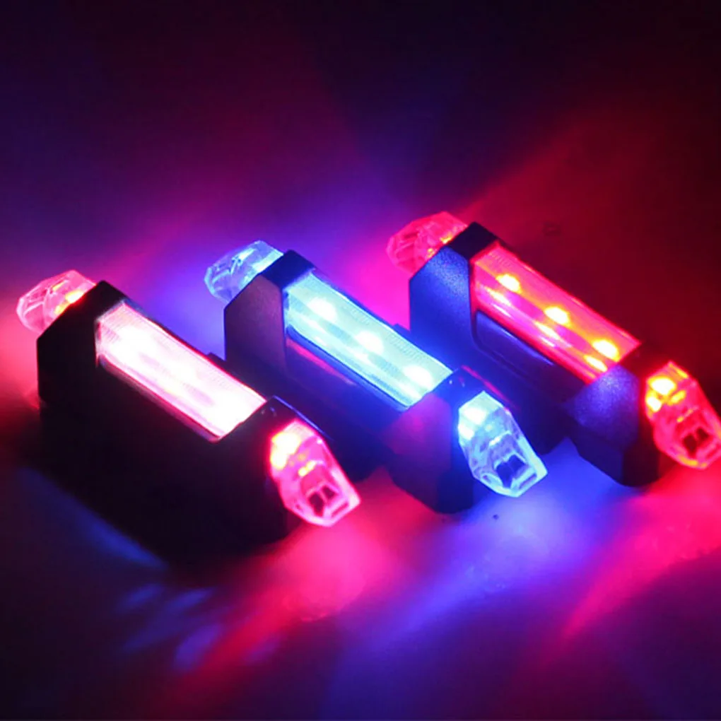 Велосипедный свет, светодиодные задние фонари USB Перезаряжаемый безопасность заднего хвоста Предупреждение велосипедный светильник портативный флэш-светильник супер яркий