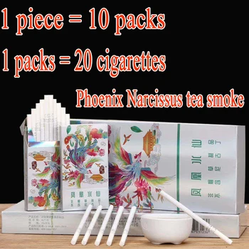 

tea smoke Phoenix Narcissus tea smoking cessation Qingfei fine tea smoking non-tobacco products Free freight