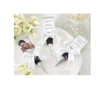 

wedding event party favor gifts and giveaways for guests--apture the Moment Photo Holder Bottle Stopper Bridal favor 80pcs/lot