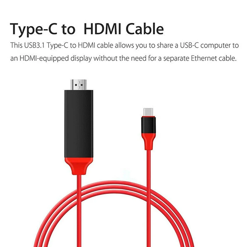 USB-C type C к HDMI кабель 4 к* 2 к HD Видео Аудио зарядный кабель-адаптер для samsung Galaxy Note 8 LG G6 G5 V20 huawei P9 P10 Plus