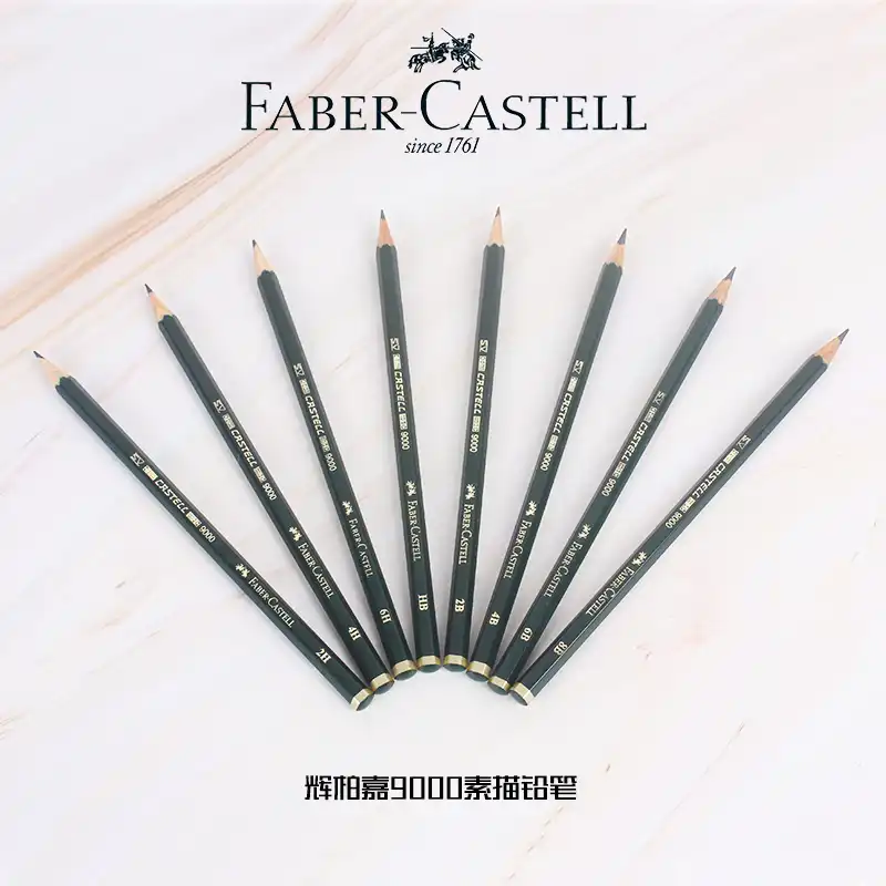 16Pcs Faber Castell Art Graphite Pencils 9000 for Writing Shading