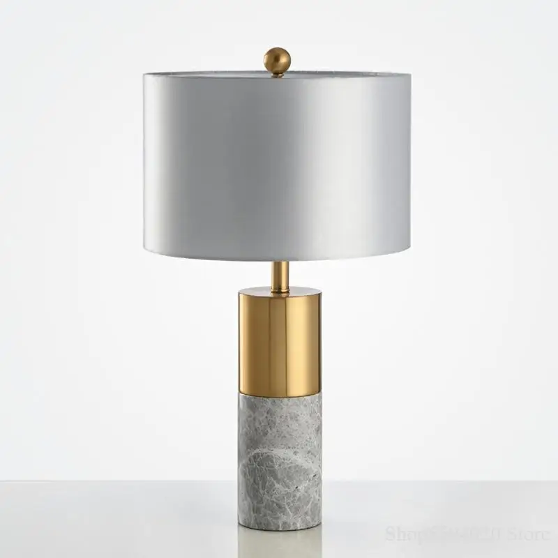 American Luxury Table Lamp Marble Table Lights Post-modern Simple Living Room Designer Model Room Bedside Lamp Home Deco  Lamp 4