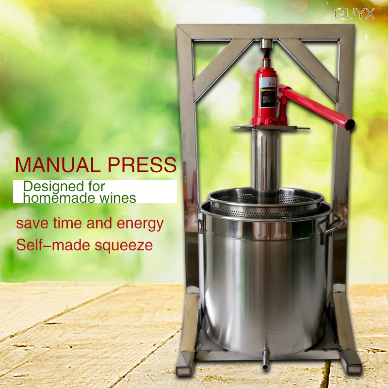 

Grape press stainless steel fruit crusher household juice distiller's grains filter slag separation