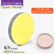 K9 лазерное зеркало диаметром 20 20 мм Thk 3 мм стекло отражающий отражатель объектив для CO2 резки гравировальный станок аксессуары детали для резьбы
