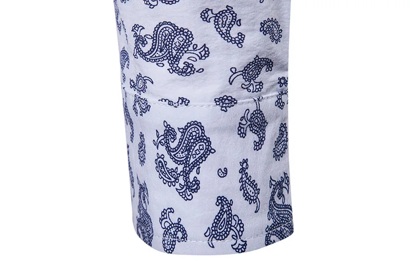 Men s shirts men s casual shirts men s printed shirts Henry collar shirts long sleeve 5