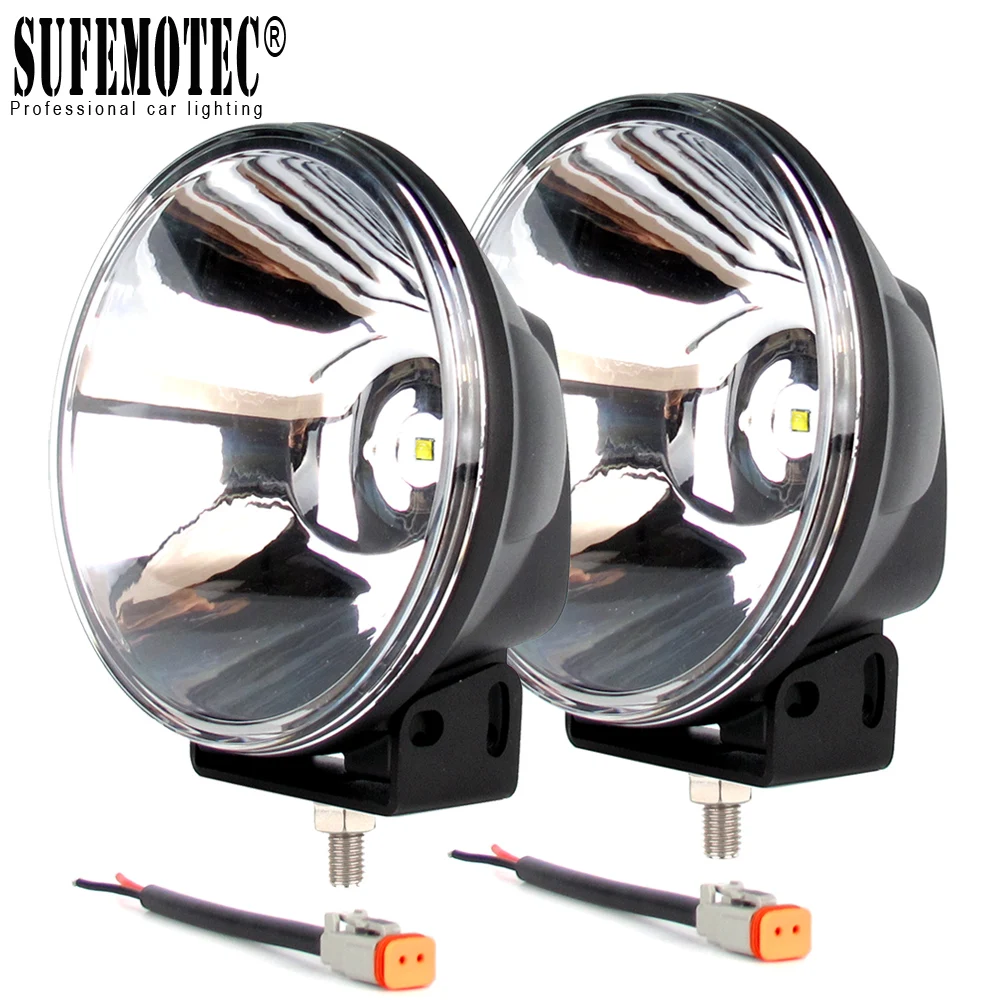 US $109.20 7 Inch 45W Round Led Work Light 12V 24V For Car ATV SUV 4WD Uaz Boat Trucks Tractor 4x4 Offroad Headlight Led Driving Spotlights