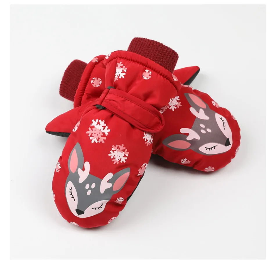 WISH CLUB/ г. Новые Детские Зимние перчатки для мальчиков и девочек, холодные и ветрозащитные лыжные перчатки Нескользящие зимние теплые детские перчатки